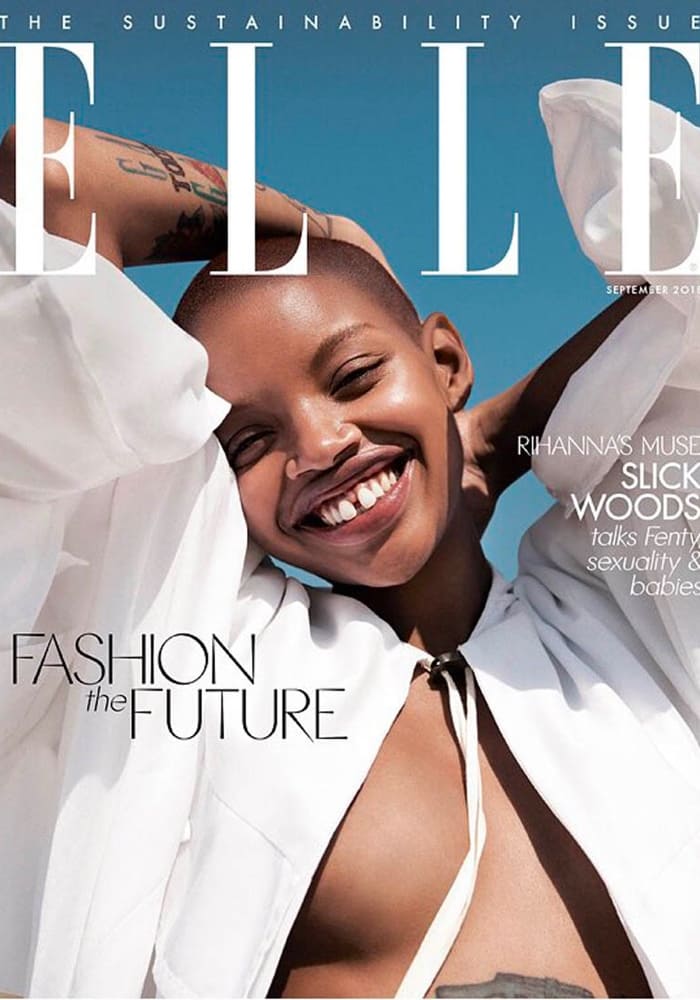 Слик Вудс на обложке журнала Elle