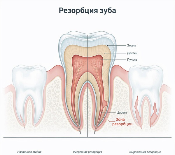 Резорбция зуба
