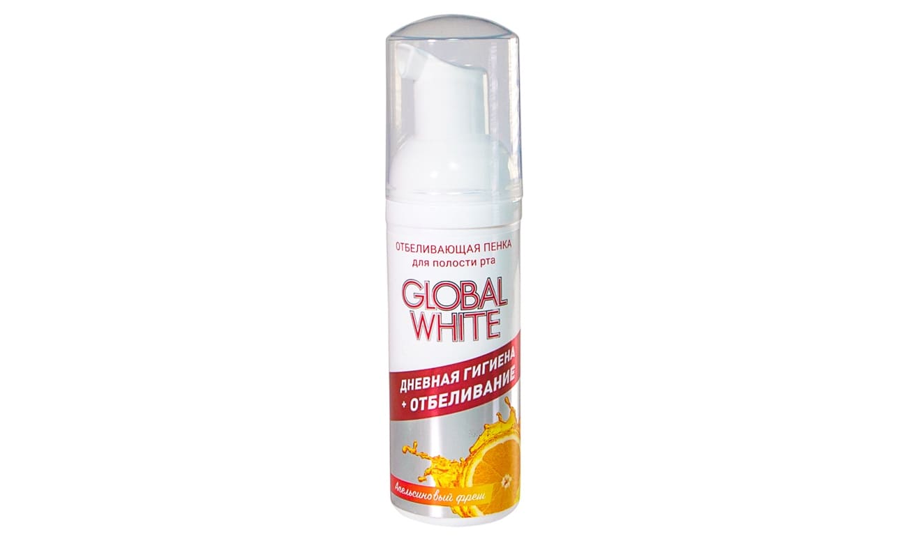 Фото отбеливающей пенки Global White