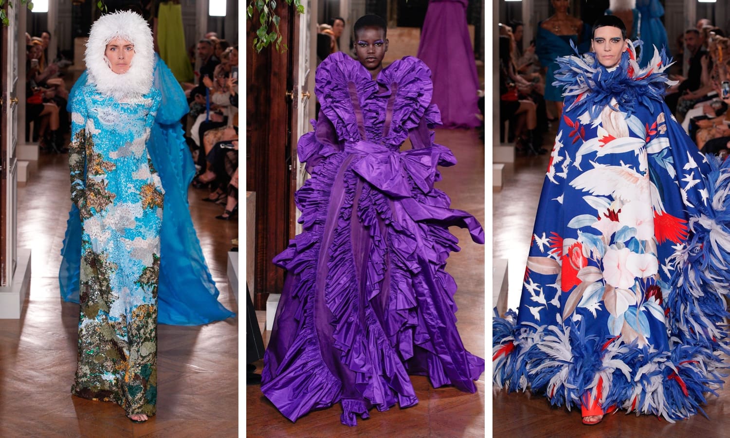 Фото с показа коллекции Пьерпаоло Пиччоли на Неделе высокой моды в париже 2019