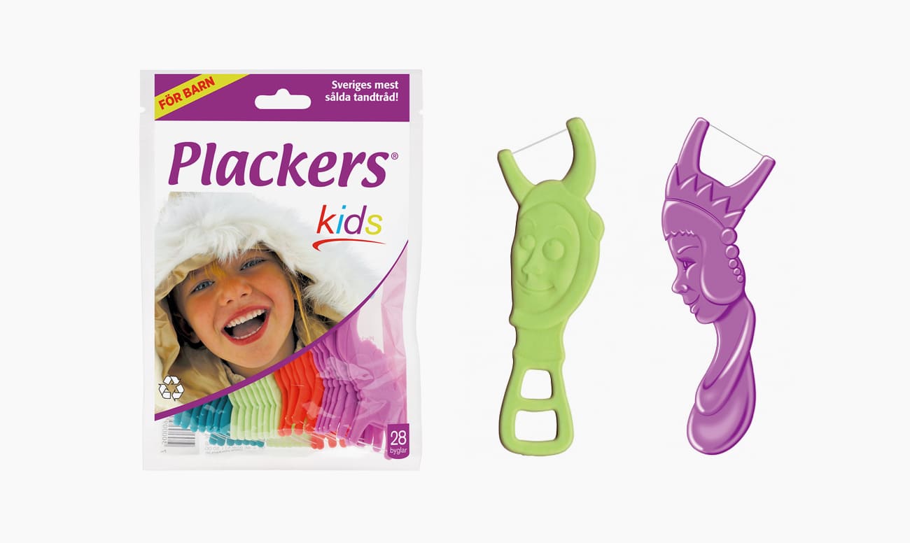 Фото детских флоссеров Plackers Kids