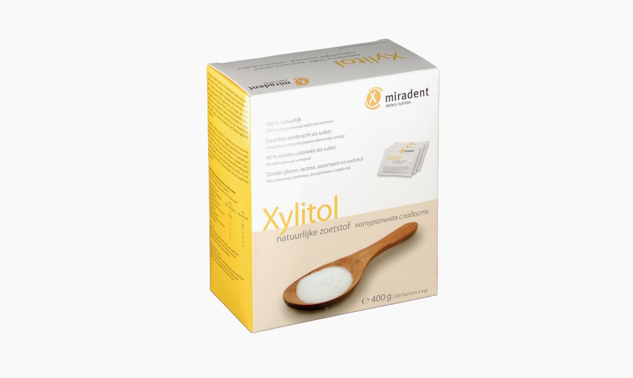 Фото натурального подсластителя Xylitol Pulver от Miradent® 