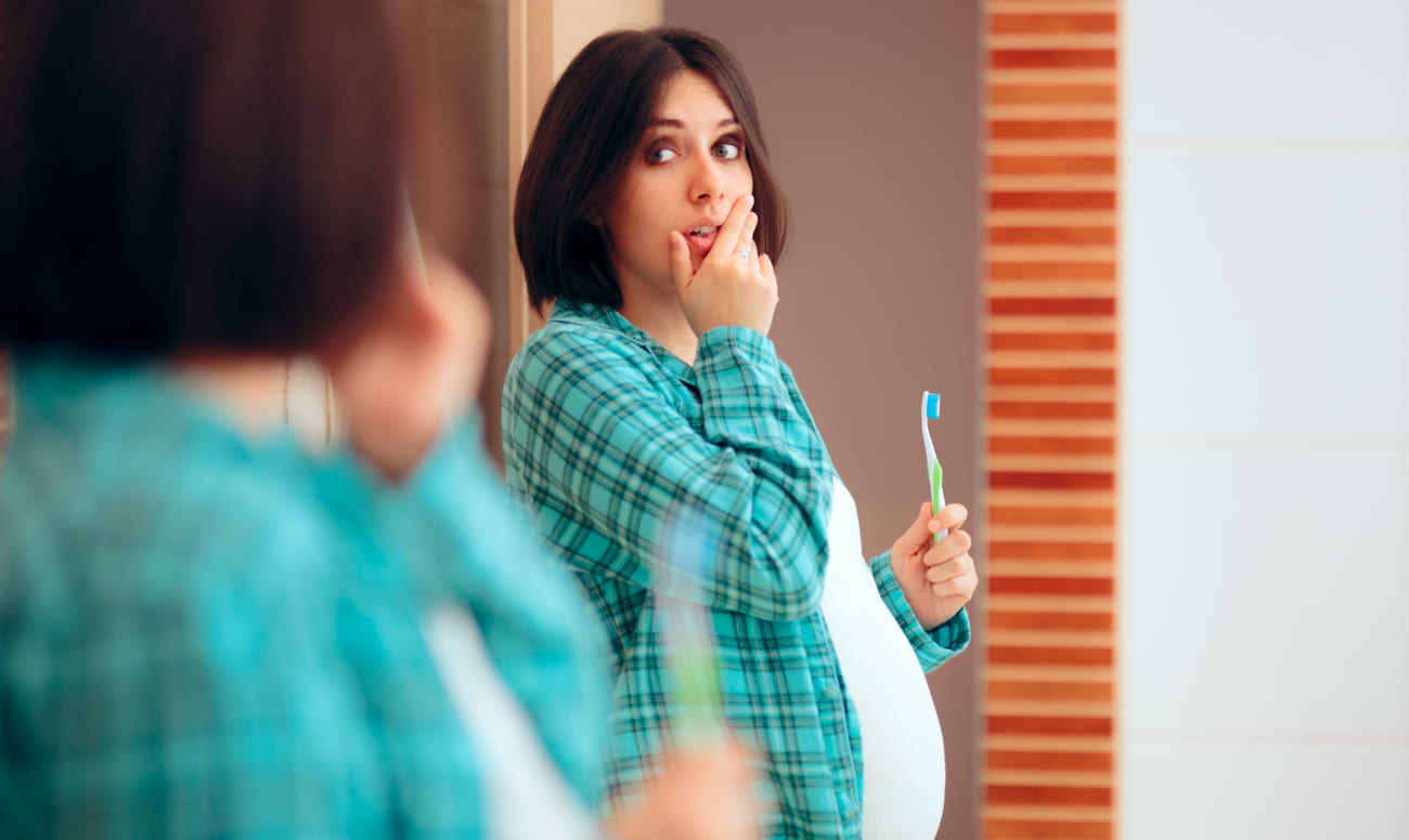 Фото беременной девушки с кистой зуба