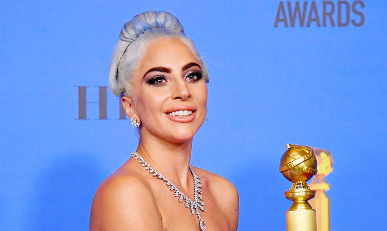 Фото Леди Гага на вручении премии Золотой глобус
