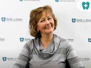 Лидия Александровна, 60 лет: имплантация зубов методом All-on-4 Nobel Biocare при атрофии кости