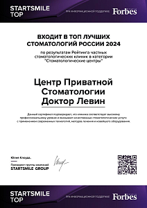 Стоматология Доктор Левин - лицензия на осуществление медицинской деятельности